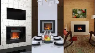 Настенные 3D электрокамины с паром. Паровые камины Dimplex Redway, Dimplex Burbank и Dimplex Tahoe.