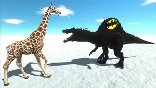BATMAN DINOSAUR vs MODERN ANIMALS - Animal Revolt Battle Simulator