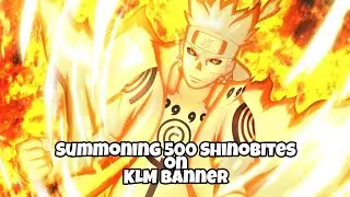 Naruto &times; Boruto : Ninja Voltage | Summoning 500 Shinobites on KLM Banner