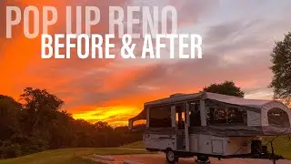 Pop Up Camper BEFORE & AFTER Reno - Final Reveal | The Free Pop Up Camper Renovation | Part Eleven