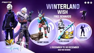 Winterland Wish Event Free Rewards 💥😮| store discount event | free fire new event | ff new event  