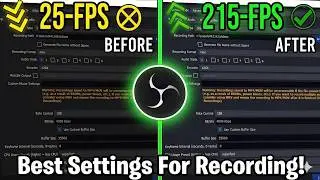 Best OBS Recording Settings For Low End PC's | 1080P 60FPS With No Lag! | 2026
