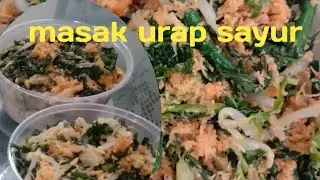 masak urap sayur -sayuran