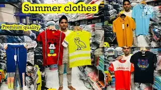 summer clothes wholesale|premium collar t-shirt track pants imported tshirt wholesale|Wadala maerket