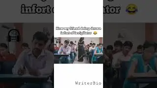 Exam Hall Front Teacher  Friend Cheating Doing Drama