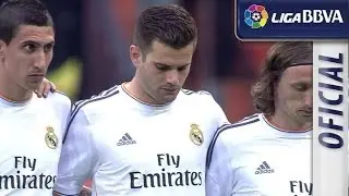 Moment of silence for Tito Vilanova in Bernab&eacute;u