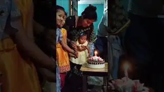 Vanshu First Birthday Celebration🥳🥳 ||#1stbirthdaycelebration #shorts #vlogshivithakur #subscribe