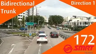 Singapore SMRT Buses Trunk Bus Service 172 Hyperlapse Route Visual (Direction 1)