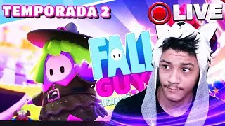 JOGANDO A 2 TEMPORADA DE FALL GUYS!! *Novos Mapas e Skins de Halloween* | FALL GUYS LIVE 🔴