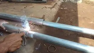 cara membuat tiang nett volyy sistem stell cewe lakilaki// tips and trick welding