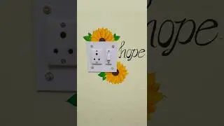 switch board painting #youtubeshorts #art #drawing #flowers #board #satisfying #asthetic #viral #diy