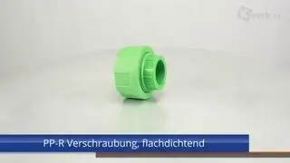 PP-R Verschraubung, flachdichtend
