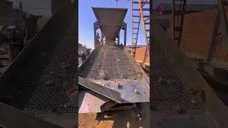 50 type widened screen width double-layer vibrating screen factory test and debugging