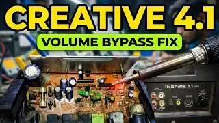 Creative inspire 4.1 4400 volume Control Repair | Created by Afjal Hossain