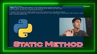 Static Method | Python | Hindi | Sikhane Waale