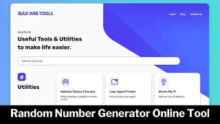True Random Number Generator / Picker | Online Web Tool | bulkwebtools.io