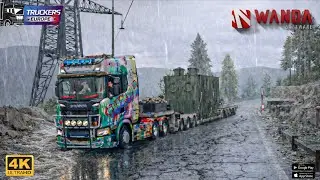 Driving truck in tremola mountain | with heavy rain falls #viral #gaming