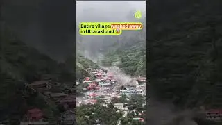 Entire village washed away in #Uttarakhand. #briefchaat #uttarkashi #cloudburst #flashflood