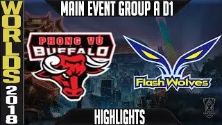 PVB vs FW Highlights | Worlds 2018 Group A Day 1 | Phong Vu Buffalo vs Flash Wolves