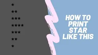 How to print star pattern 3 in java | JAVA