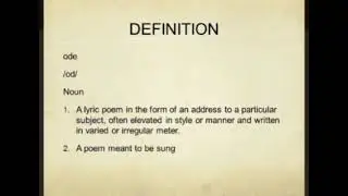 What is ode and its types?