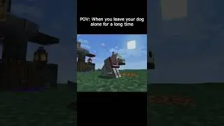 The Lone Wolf😔 #pov #minecraft