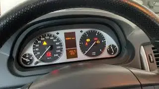 Reifendruckkontrolle bei Mercedes B 200 W245 einstellen Neustarten einstellen