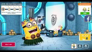 Minion Rush - Level 352 - a Quick Win while Breaking through object with the Golden Shield.