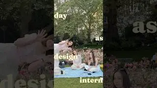 Day as a design intern ☁️ after work spring picnic🌷 #london🇬🇧 #skincupid #internship #spring