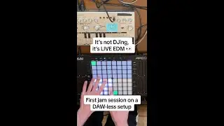 It&rsquo;s not DJing, it&rsquo;s LIVE EDM 👀 First jam session on a DAW-less setup #shorts