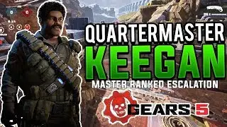 Gears 5 - QUARTERMASTER KEEGAN Character Skin! (Masters Ranked Escalation Gameplay)