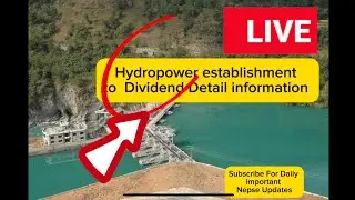 Hydropower  स्थापना देखि investor को हातमा dividend परने सम्मको detail information #nepse #stocks