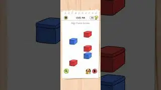 Level 198 - Align boxes, use gravity | Brain Test - All stars | #walkthrough #braintest