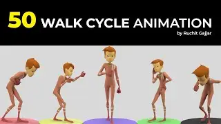 50 Walk Cycle Animation.