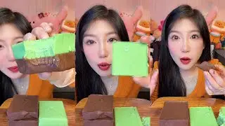 The matcha flavor is white chocolate with a slightly bitter taste