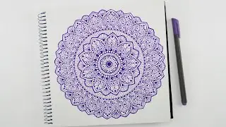 How to draw Mandala Art for beginners | Easy colorful Mandala | Doodle/Zentangle drawing
