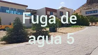 Fuga de agua. Video de plomeria.