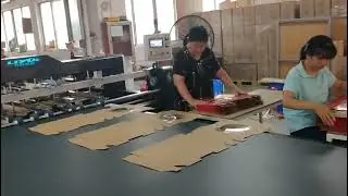 Automatic Cardboard Packaging Rigid Paper Box Folding Gluing Machine Carton Box Gluing Machine