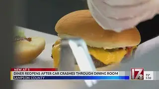 Sampson Co. diner reopens months after car crashes into building
