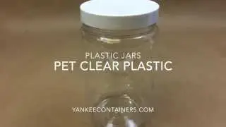 PET Clear Plastic Jars