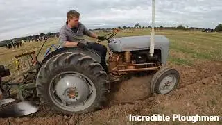 1957 Ferguson FE35 Gold Belly 2.3 Litre 4-Cyl Diesel (34 HP) with Ferguson  Plough