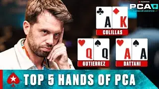 Топ-5 САМЫХ УЖАСНЫХ рук на Главном событии PCA с бай-ином $10K 2023 &spades;️ PokerStars