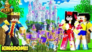 I Built The BIGGEST KINGDOM in @GamerFleet mcFleet Server😱