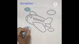 How to colour aeroplane #art #views #trending #drawing #painting #colouring  #aeroplane  #viral