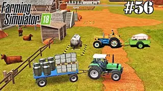 FS 18. Timelapse # 56. Selling milk, wool, cows, sheep, pigs, sugar beets. Collecting grass.