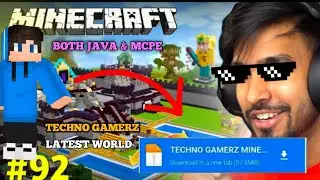 WELCOME BACK TO TECHNO GAMERZ😎BEAUTIFUL WORLD|how to download techno gamerz minecraft world in 2025🔥