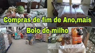 Compras para o Ano Novo, dia corrido por aqui, mais Bolo de milho 🌽 