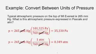 Example Pressure Conversion
