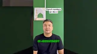 Learn French numbers 61-70 🇫🇷 #french #france #language #polyglot