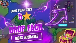 DROP FÁCIL: Como pegar ITENS ROXOS 5⭐ na VILA INICIAL! (Grind Hero Guia Iniciante)